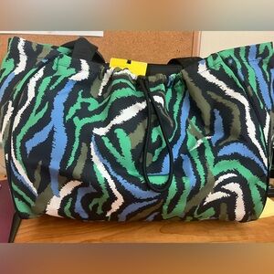NWT Disco Zebra Green Tote Bag  Diane von furstenburg for Target